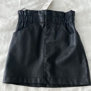 Zara fake leather skirt never worn!.